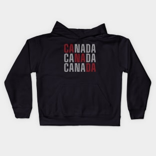 CA NA DA Canada a big house where all Canadians live as a strong family Kids Hoodie